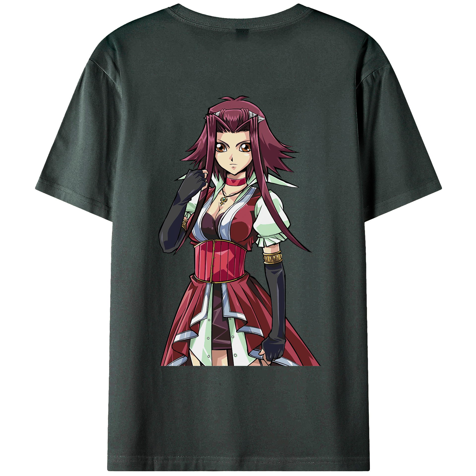 （画像用） 遊☆戯☆王 Yu-Gi-Oh! 綿100％ メンズ半袖Tシャツ（バックプリント） 通気性